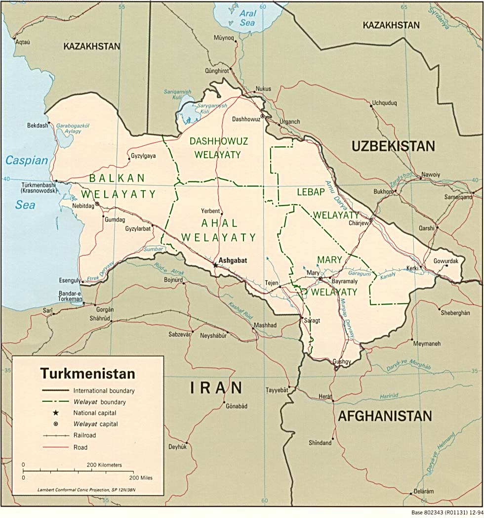 turkmenistan carte